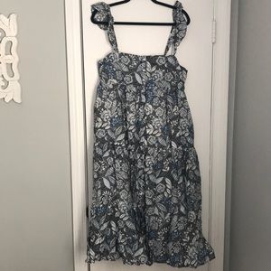 Summersalt Tiered Ruffle Midi Dress Size XL
